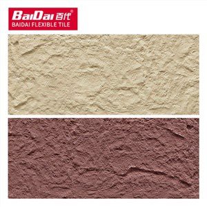 フレキシブルスレート壁タイル